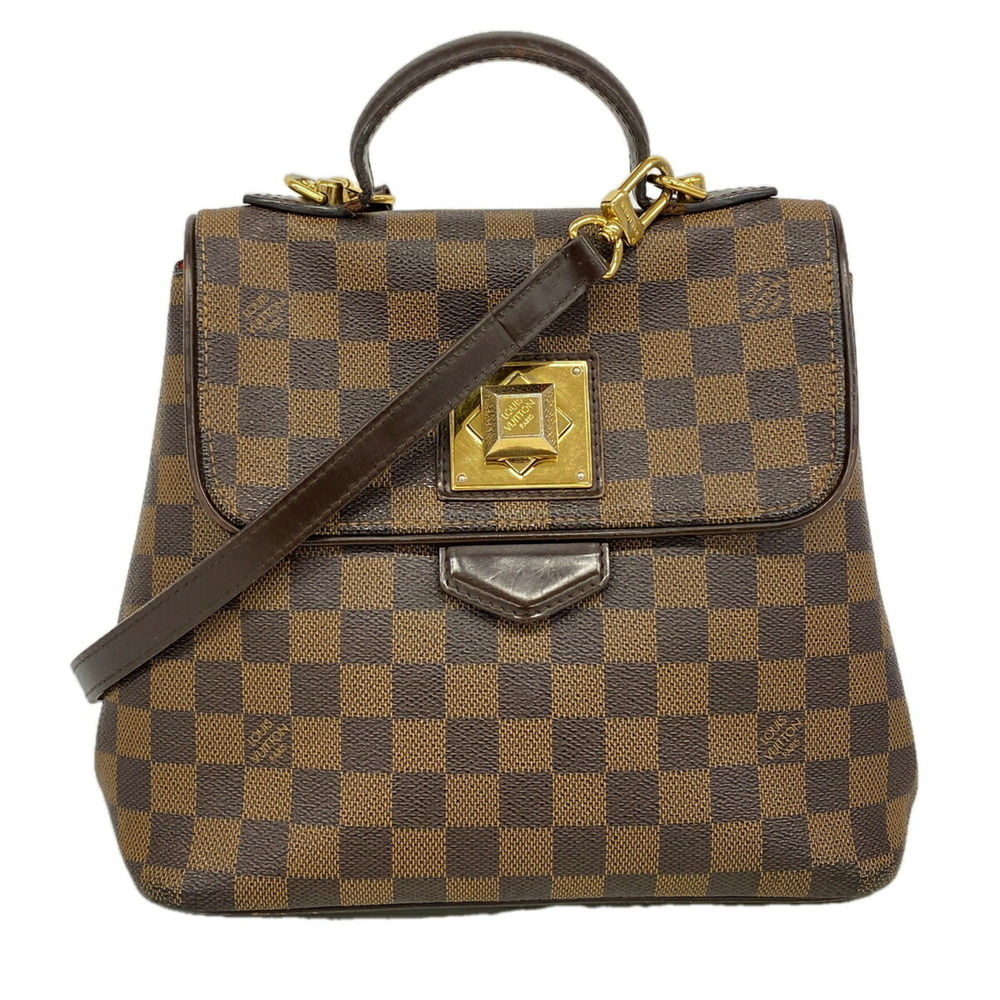 Louis Vuitton Damier Bergamo PM Handbag N41167 Ebene 2-way bag for women OP02...